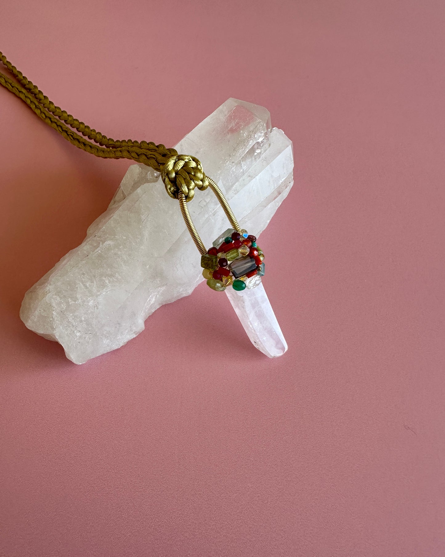 Mini Talismán Cuarzo Rosa