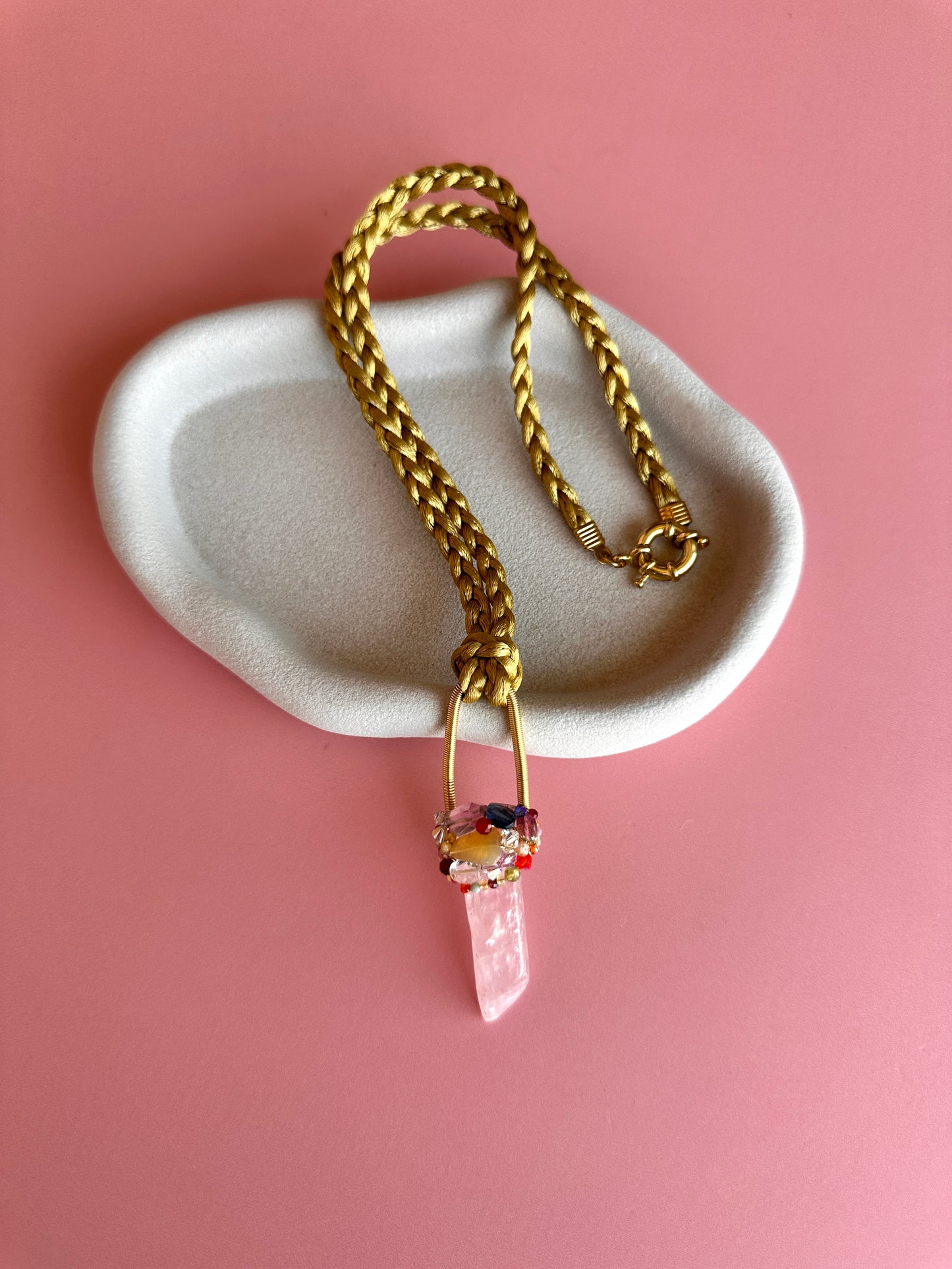 Mini Talismán Cuarzo Rosa