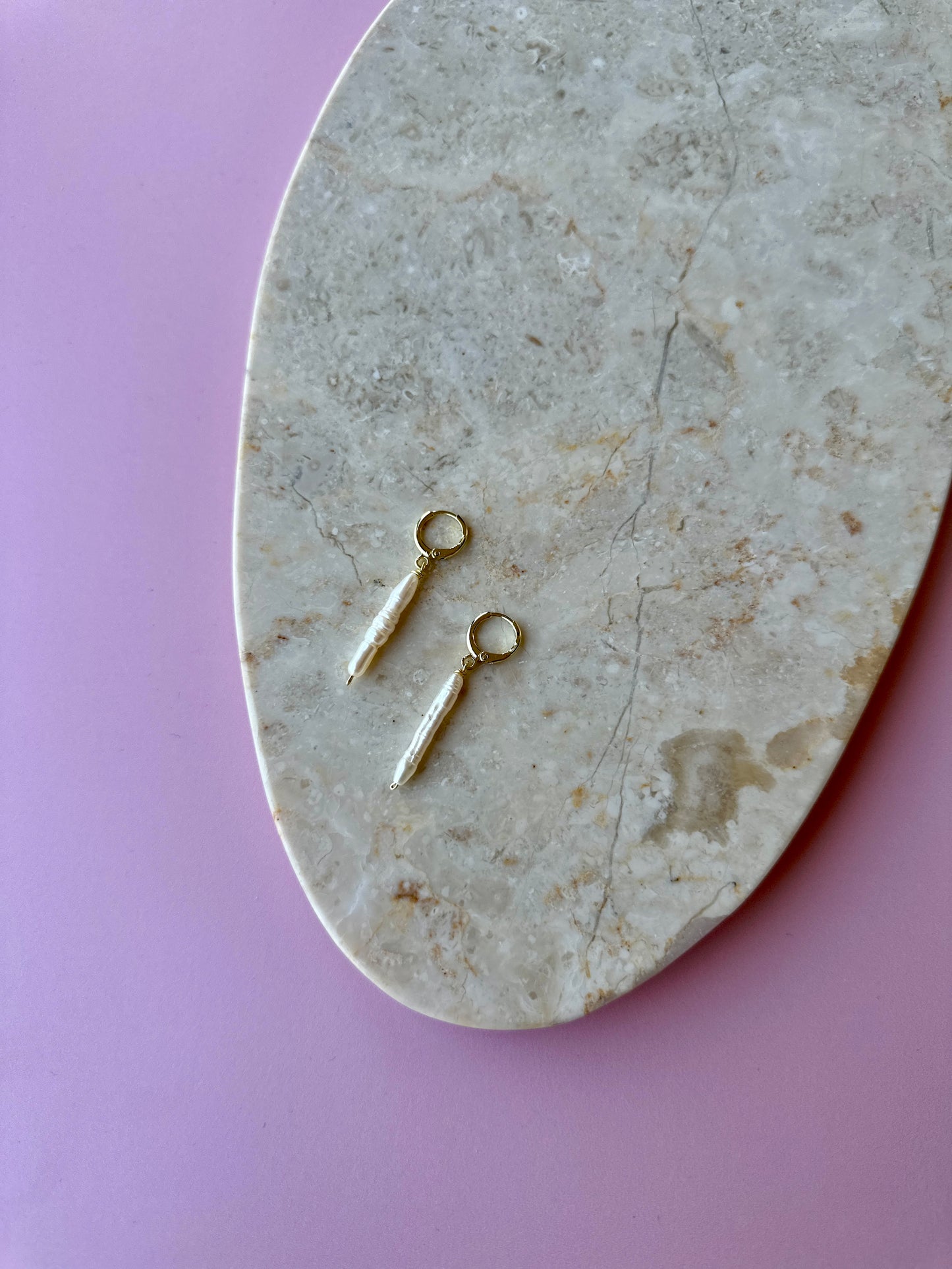 Aros Lágrimas de Perlas