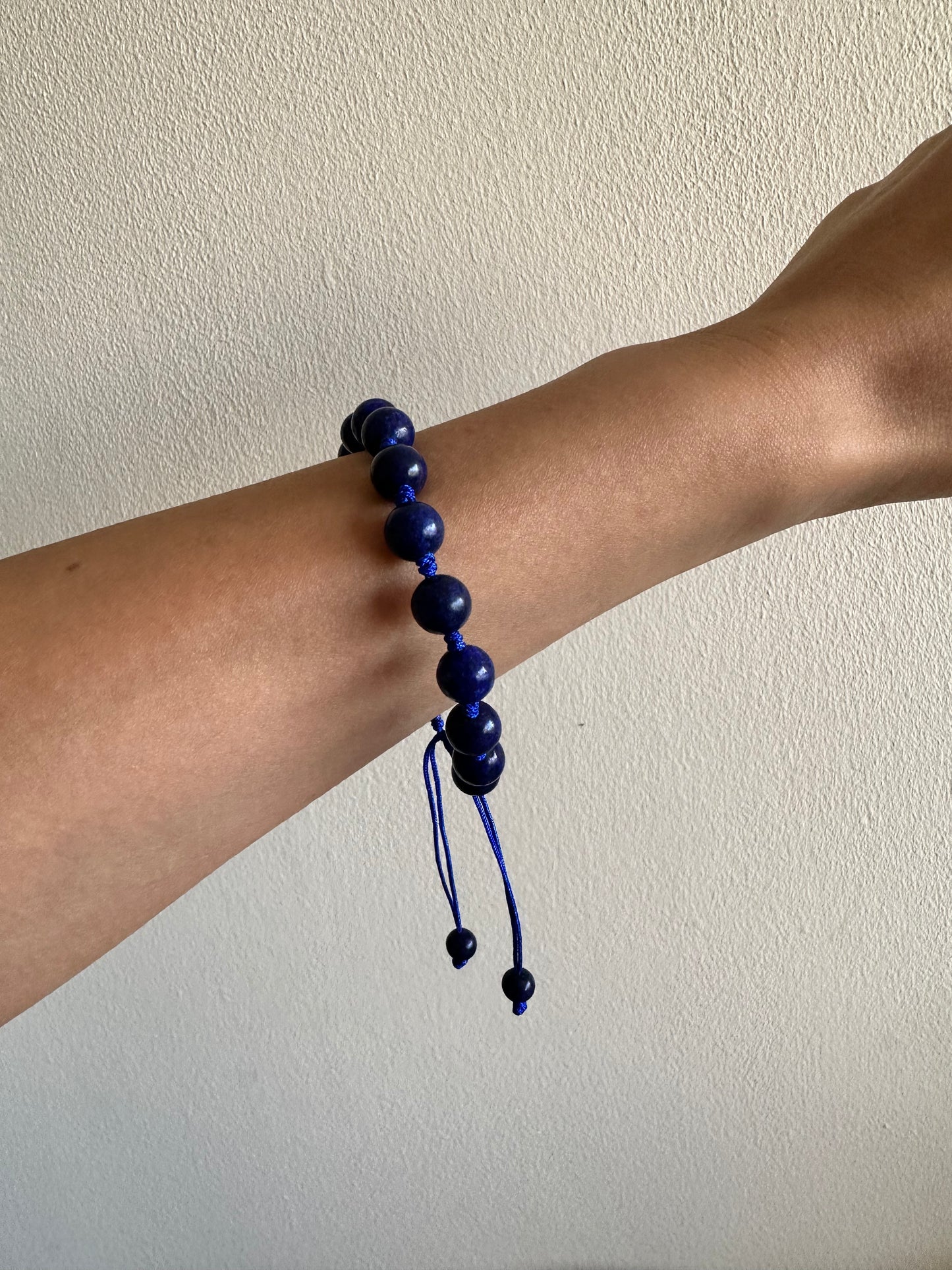 Pulsera Lapislázuli Macramé