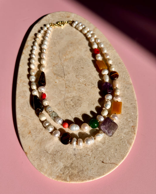 Collar estrambótico de Perlas I