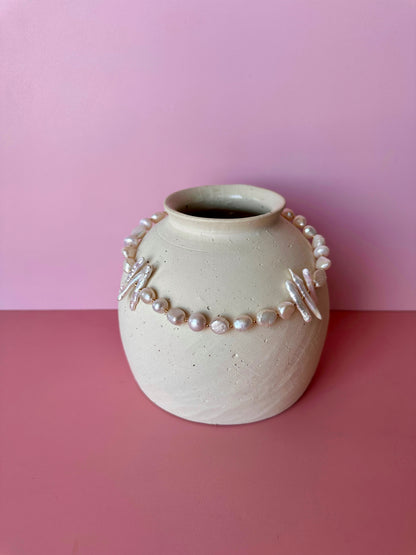 Collar Perlas Diseño Asimétrico 1