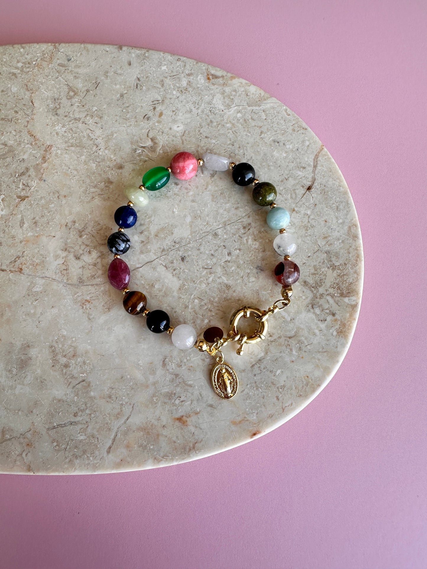Pulsera Multipiedras Virgen