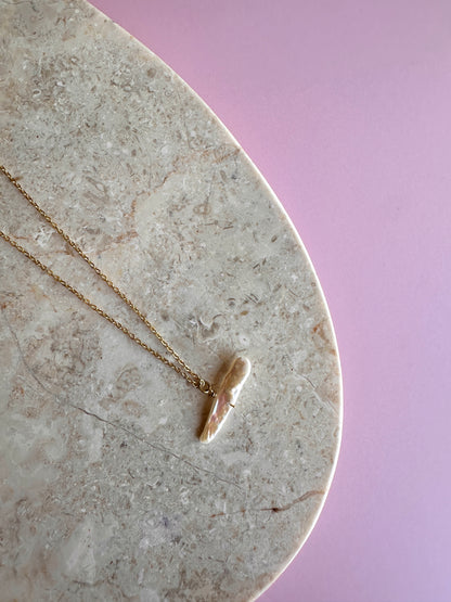 Collar Cadena Perla Invertida