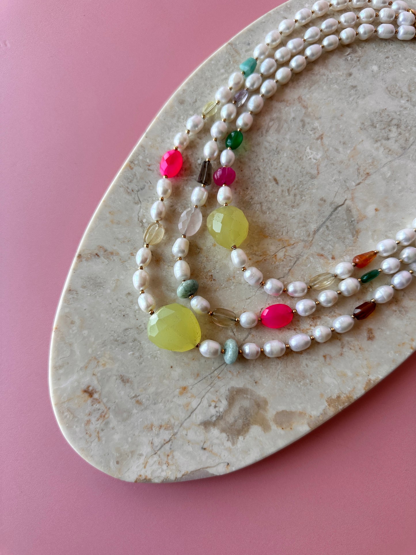 Collar Estrambótico TriPerlas