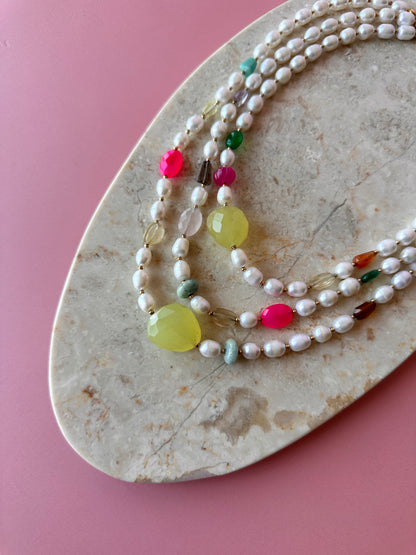 Collar Estrambótico TriPerlas