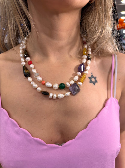 Collar estrambótico de Perlas I