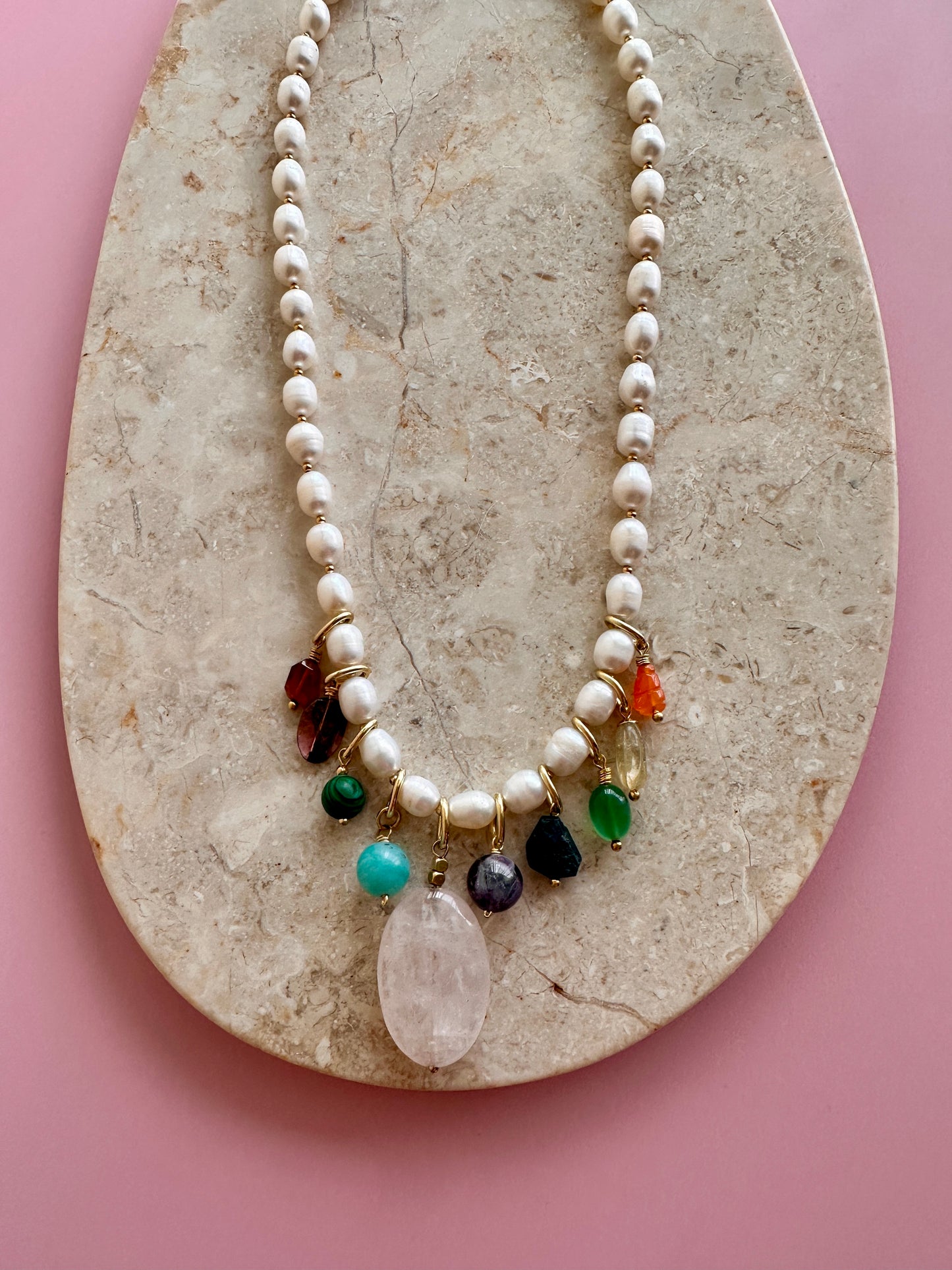 Collar Carnaval Perlas y Piedras