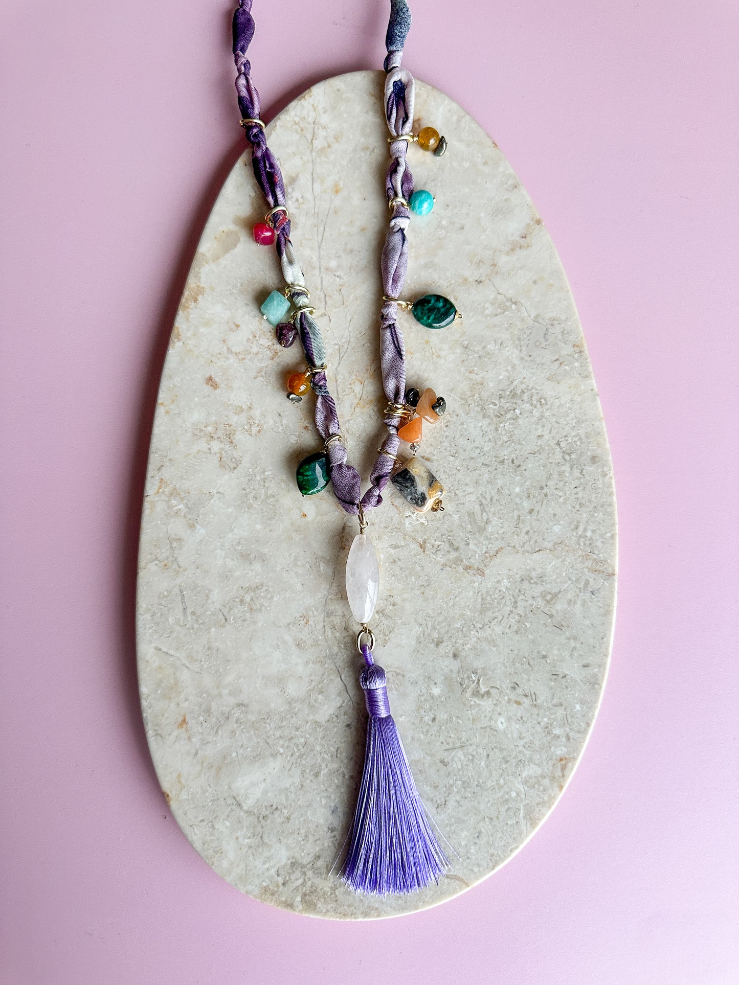Collar Pañoleta Violeta
