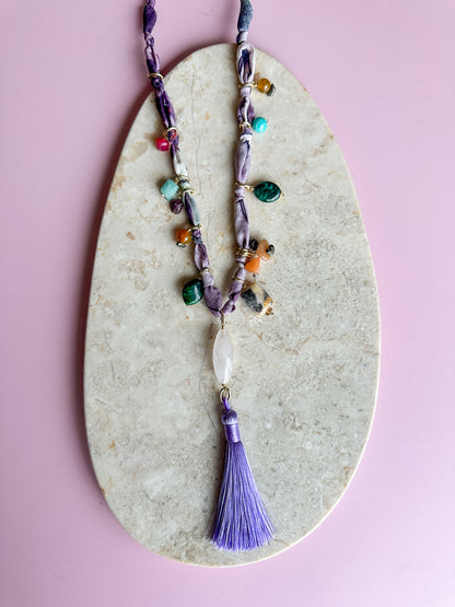 Collar Pañoleta Violeta