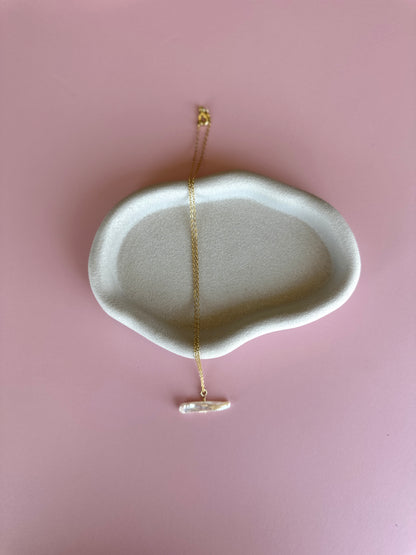 Collar Cadena Perla Invertida