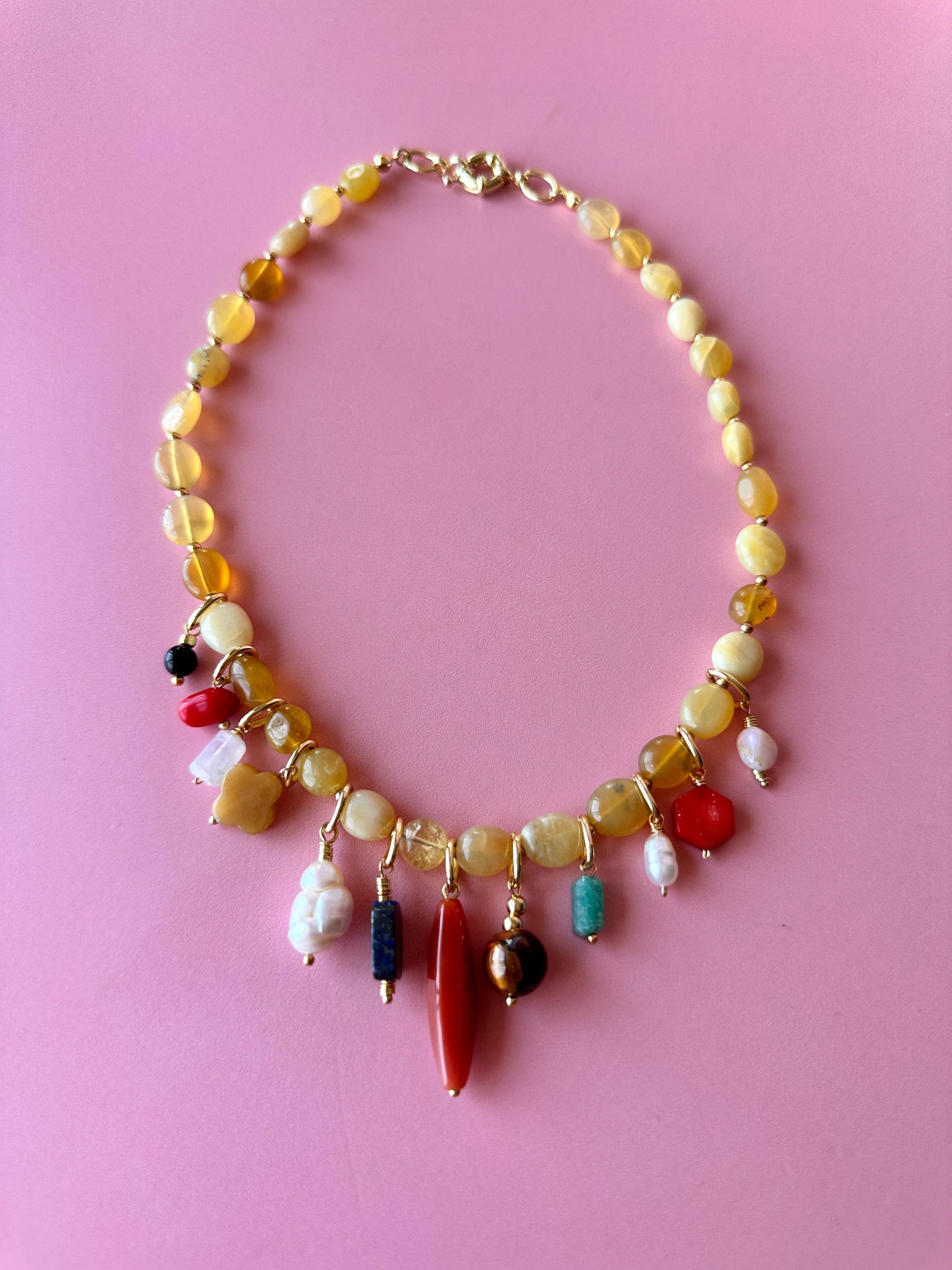 Collar Carnaval Ópalo Amarillo