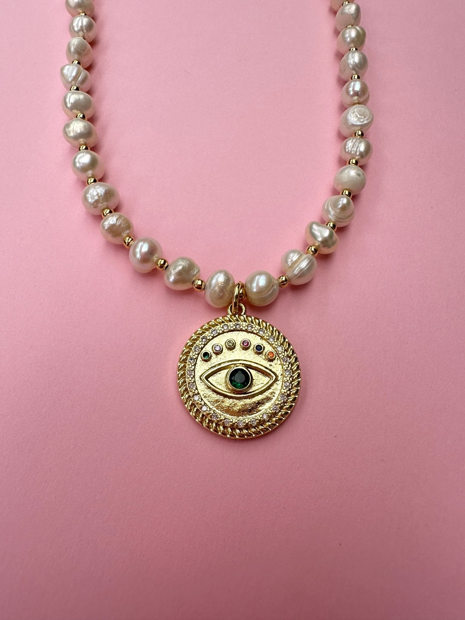 Collar Ojo en Perlas - Diana Isler