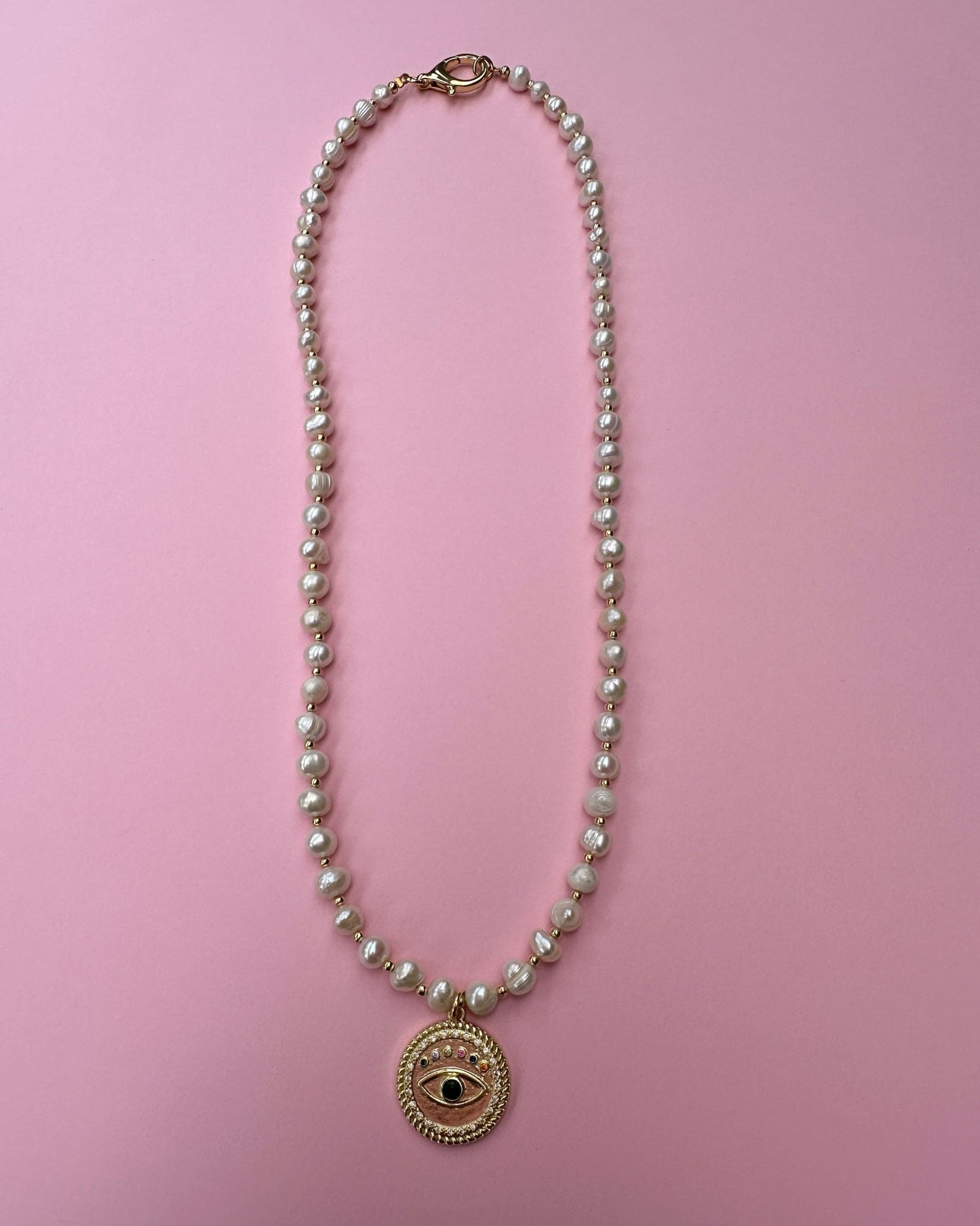 Collar Ojo en Perlas - Diana Isler